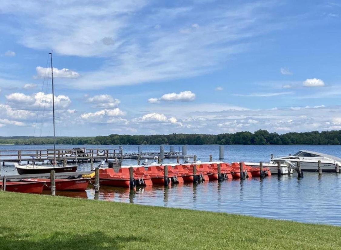 Modernes Ferienhaus Mit 3 Schlafzimmern In Der Naehe Vom Scharmuetzelsee Wendisch Rietz Luaran gambar